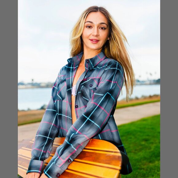 DIXXON FLANNEL x SHREDDY Flannel Shirt - Collab V7 - Women's Large - Picture 2 of 11